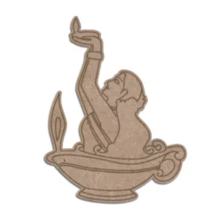 Pre Marked Lady with Diya MDF Cutout