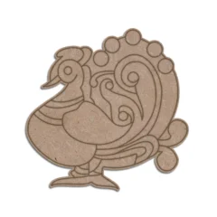 Premarked mdf cutout of peacock