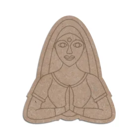Mdf cutout of rajasthani women for craft