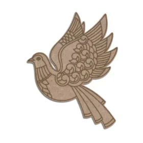 Mdf cutout madhubani bird