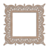 Mdf cut square frame with intricate design