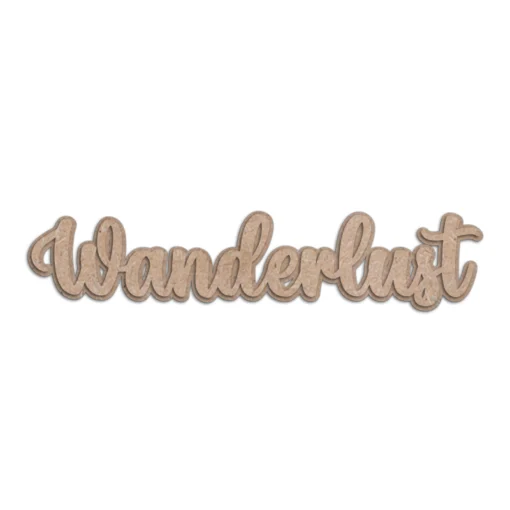 Mdf wall plaque wall sign wanderlust mdf cutout for home décor