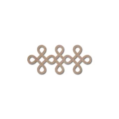 Indian traditional and cultural rangoli, alpona, kolam or paisley mdf cutout design 7