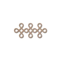 Indian Traditional and Cultural Rangoli, Alpona, Kolam or Paisley MDF Cutout Design 7