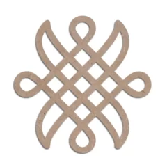 Indian traditional and cultural rangoli, alpona, kolam or paisley mdf cutout design 4