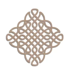 Indian traditional and cultural rangoli, alpona, kolam or paisley mdf cutout design 5