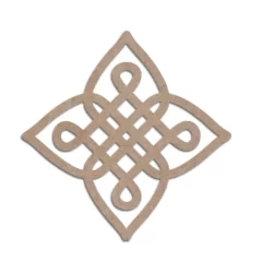 Indian traditional and cultural rangoli, alpona, kolam or paisley mdf cutout design 6