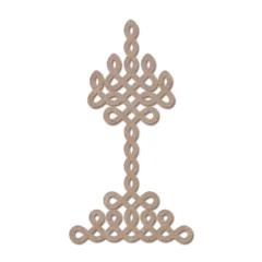 Indian traditional and cultural rangoli, alpona, kolam or paisley mdf cutout hanging diya