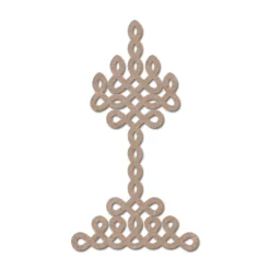 Indian Traditional and Cultural Rangoli, Alpona, Kolam or Paisley MDF Cutout Hanging Diya