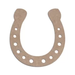 Mdf cut horseshoe for good luck charm