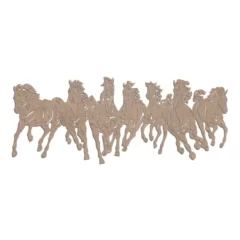 7 running horses mdf cutout for home vastu