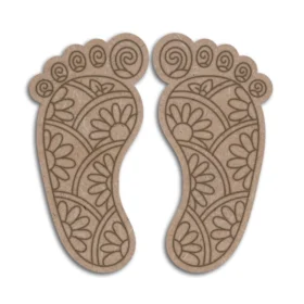 Mdf cut of laxmi paul (foot print)