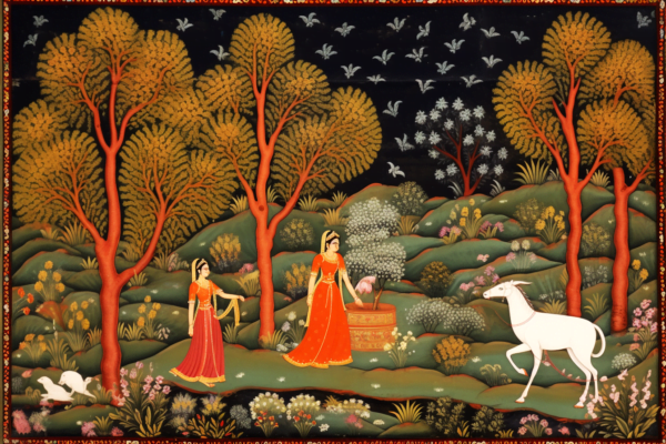 Mdf cutout of pichwai cow